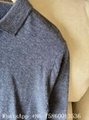 Zegna Cashmere-Silk polo shirt,Zegna ribbed polo shirt,Men's Zenga knitwear sale
