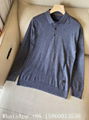 Zegna Cashmere-Silk polo shirt,Zegna ribbed polo shirt,Men's Zenga knitwear sale 1