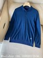 Zegna Cashmere-Silk polo shirt,Zegna ribbed polo shirt,Men's Zenga knitwear sale 16