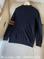 Zegna stripe-detailed crewneck jumper,Zegna wool sweater,Zegna sweatshirt, black