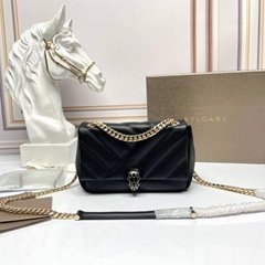         Serpenti cabochon crossbody mini bag,        leather bag black,gifts