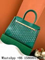 Goyard Saigon Souple Medium bag green,Goyard wooden handle bag, goyard bag sale  2