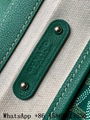 Goyard Saigon Souple Medium bag green,Goyard wooden handle bag, goyard bag sale 