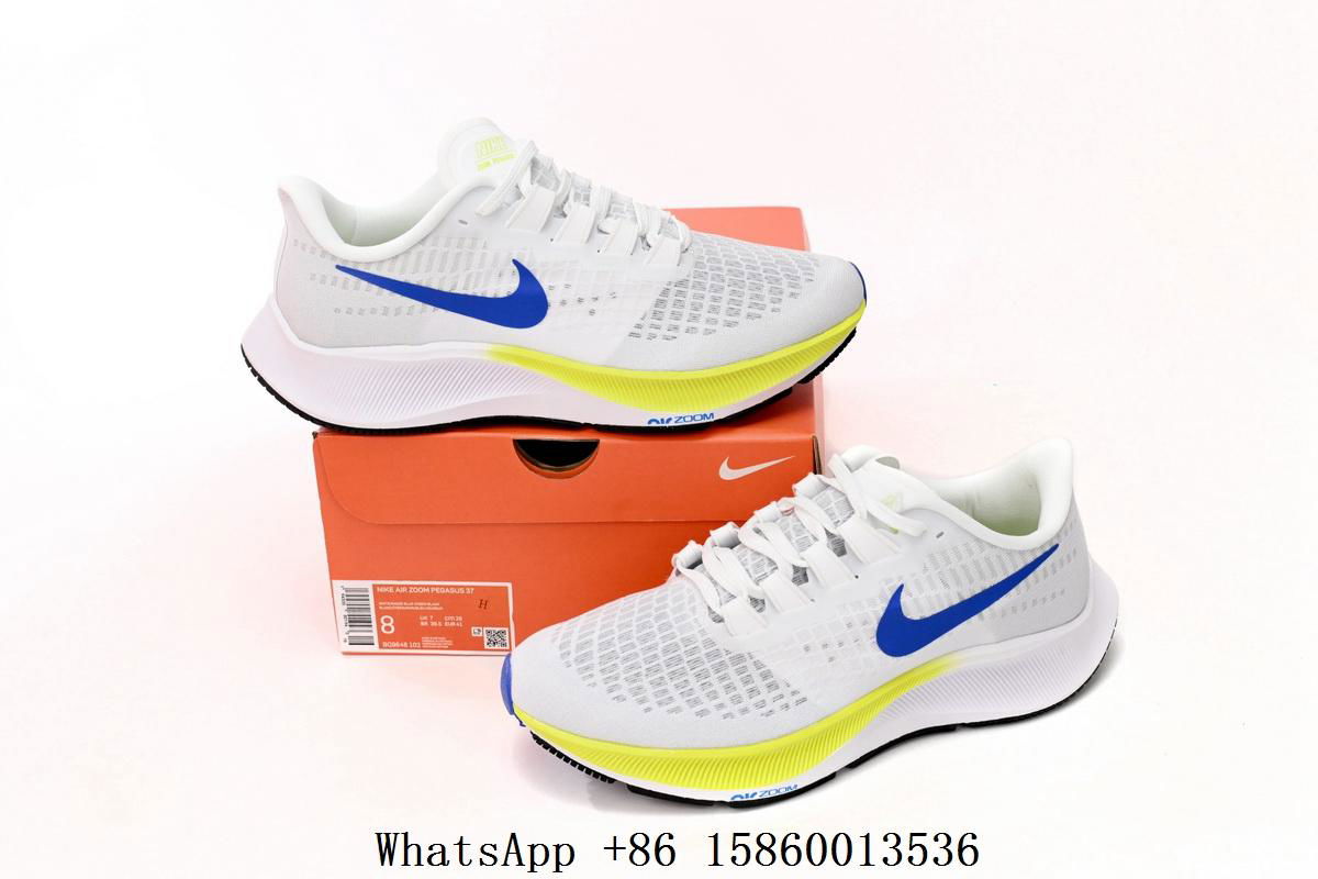 BQ9646-102 Nike AIR ZOOM PEGASUS 37 White Green Blue