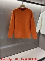     onogram crewneck sweater,Men's     weater orange,    acquard sweatshirts 