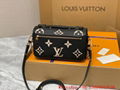 LV Pochette Metis East West bag,vuitton monogram pochette,LV crossbody bag,black