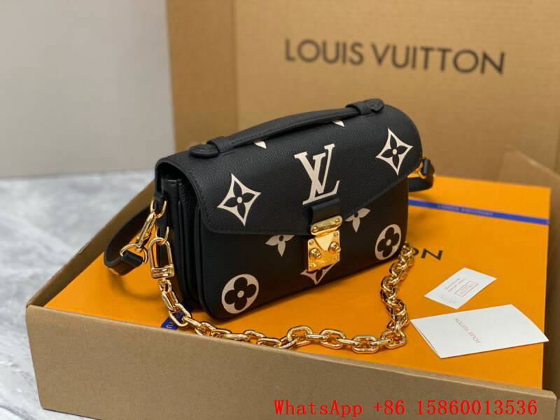     ochette Metis East West bag,vuitton monogram pochette,    rossbody bag,black 3