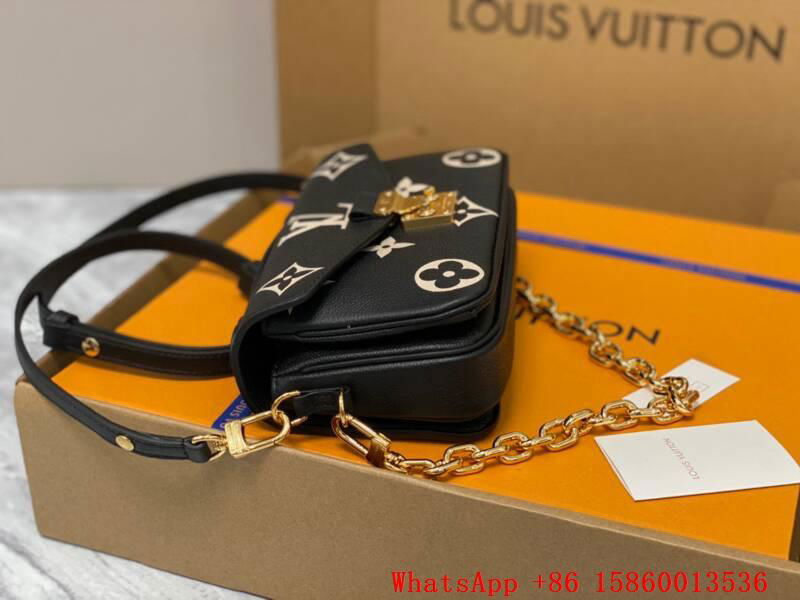     ochette Metis East West bag,vuitton monogram pochette,    rossbody bag,black 4