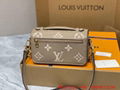 LV Pochette Metis East West bag,vuitton monogram pochette,LV crossbody bag,black