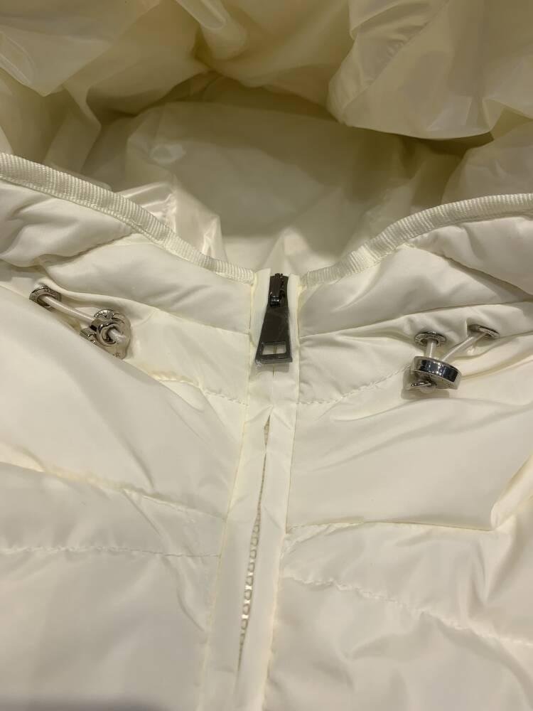Women's         Avoce short down jacket,        puffer down jacket,white 5