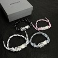 BB plate bracelet in black,           plate bracelet, shoeslaces bracelet,gifts  4