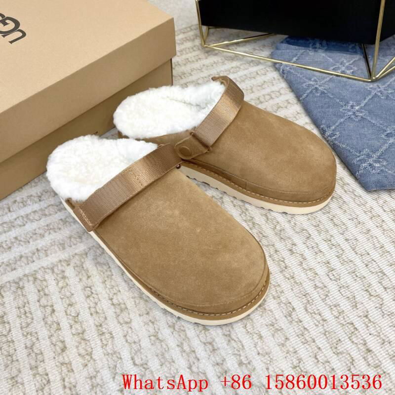     slippers,    women's Fluff Yeah Slide,    sheepskin slippers in chestnut    