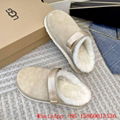     slippers,    women's Fluff Yeah Slide,    sheepskin slippers in chestnut     10