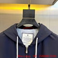 Brunello Cucinelli Zip-up hooded jacket,cucinelli zip up,cucinelli hoodie,navy 