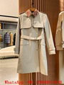 Long Trench coat ,Waterloo Cotton Trench coat,cotton gabardine trench,women coat