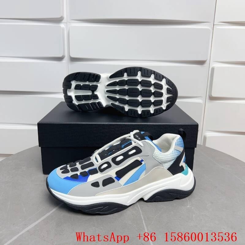 AMIRI Bone Runner leather shoes,AMIRI Chunky Trainers,blue bone runners,on sale  2