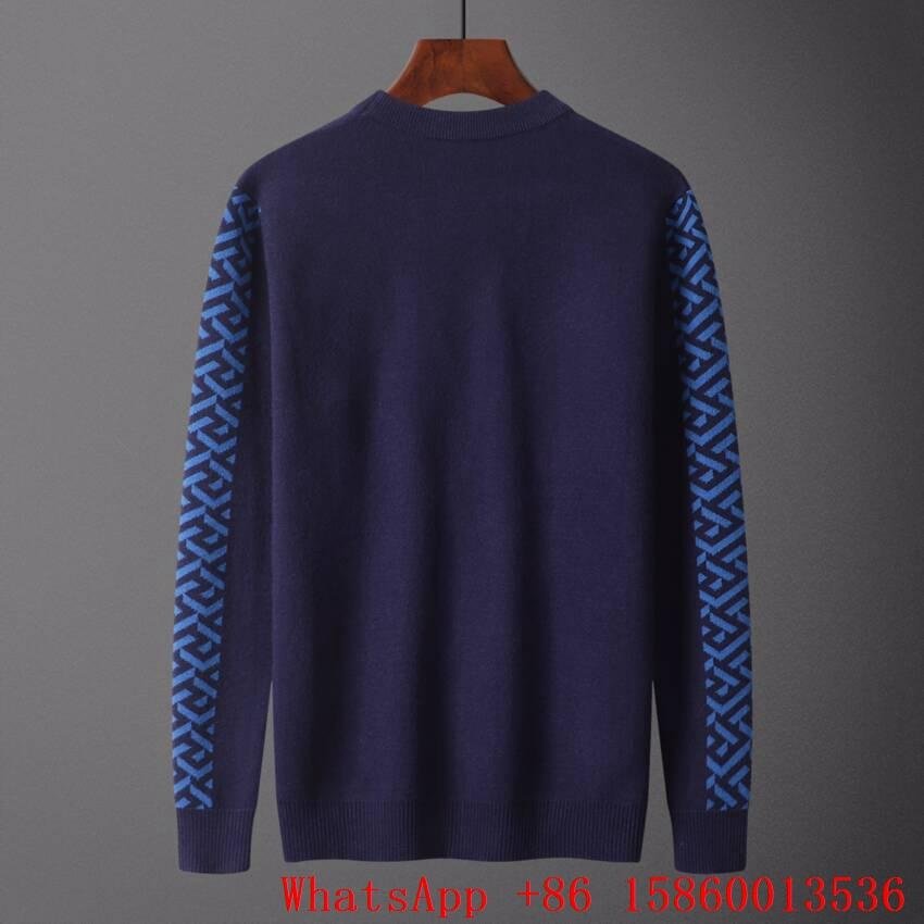         medusa embroidered sweater,men's         wool jumper,        Knitwear  5