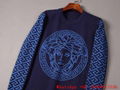 Versace medusa embroidered sweater,men's versace wool jumper,Versace Knitwear 