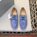 Brunello Cucinelli leather-Trimmed Suede Boat shoes,Cucinelli Suede Loafers sale 11