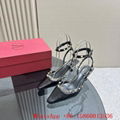 Rockstud Couture Leather pump,Pink Vlogo slingback pump 40mm,Women Rockstud heel