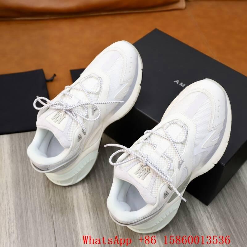 Men's Amiri Chunky sneaker,Amiri Trainers,Amiri lace up athletic shoes,white 2