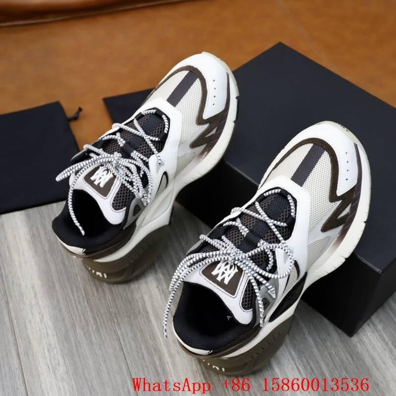 Men's Amiri Chunky sneaker,Amiri Trainers,Amiri lace up athletic shoes,white 5