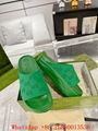 Gucci slide sandal,women's slide with interlocking G,Gucci rubber platform slide