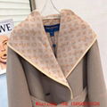 Women's Louis Vuitton hooded wrap coat,vuitton monogram coat,LV trench coat,USA