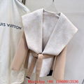 Women's               hooded wrap coat,vuitton monogram coat,    rench coat,USA 19