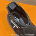 Hermes Follow ankle boots,cheap Hermes men's boots,Hermes leather boots,black , 