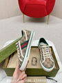 Women's GG Gucci Tennis 1997 sneaker,Gucci canvas low top trainers,beige,ebony  