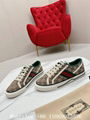 Women's GG Gucci Tennis 1997 sneaker,Gucci canvas low top trainers,beige,ebony  