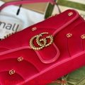 Women       GG Marmont Small Shoulder bag in Red Velvet,      crossbody bag sale 3