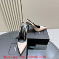 Women's Saint Laurent Slingback Pumps,YSL Slingback heels black,YSL Heels sale  