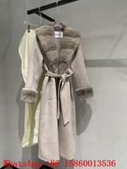 Max Mara cashmere coat,Max Mara mink coat with fur collar,Max Mara Iconic coat