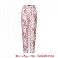 Women's LV pajamas set,Design luxury print sleepwear,Luxury Silk nightwear pink 