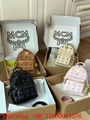 MCM Backpack mini ,MCM Visetos Side Stude X-Mini stark bebe boo backpack beige