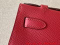 Hermes Epsom Kelly Pochette with gold hardware,red,Hermes Kelly mini bag ,UAE