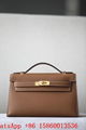 Hermes Epsom Kelly Pochette with gold hardware,red,Hermes Kelly mini bag ,UAE