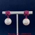 Women's Vlogo Signature Earring with pearls in Gold,Valentino earrings hoops, uk