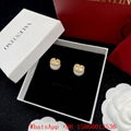 Women's Vlogo Signature Earring with pearls in Gold,          earrings hoops, uk 15