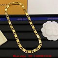 LV Monogram Chain necklace,Men's LV Damier Chain necklace,Louis Vuitton necklace