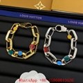 LV Monogram Chain necklace,Men's LV Damier Chain necklace,Louis Vuitton necklace
