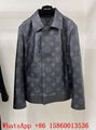               Shadow Monogram Embosserd leather jacket,size 52,Men     oat sale 9