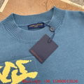 Men's LV sweater, LV Cashmere Wool Crewneck sweater,LV Monogram sweater,