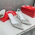 Rene Caovilla crystal white pump 80, Rene Caovilla wedding shoes,free shipping   12