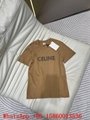 Women Celine pairs jersey, Celine cotton T-shirt,Celine loose T-shirt sale,black