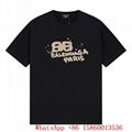 Cheap Balenciaga Cotton T-shirts,Men Balenciaga logo printed T-shirts sale,black
