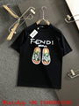 Men's Fendi T-shirts,Fendi crewneck T-shirts,Fendi cotton jersey,short sleeve 