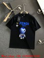 Men's Fendi T-shirts,Fendi crewneck T-shirts,Fendi cotton jersey,short sleeve 